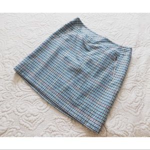 Herringbone Wool Skirt